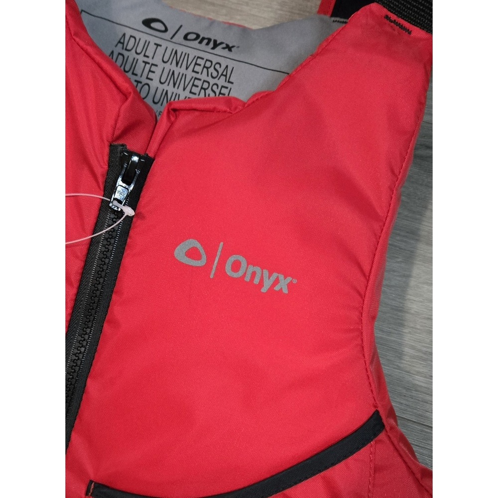 Onyx Universal Paddle Life Jacket / Vest PFD, Adult M/L, RED(121900-100-004-17) - Picture 5 of 12